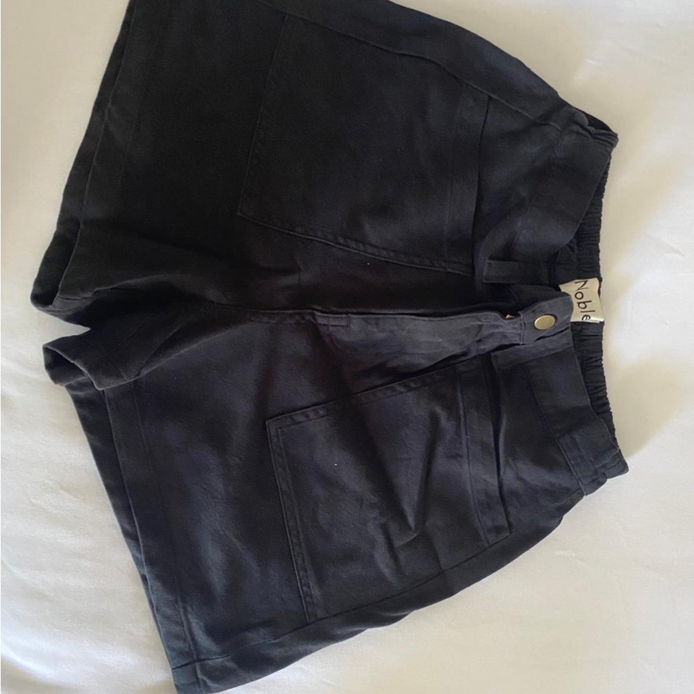 Noble Black High Waist Women's Shorts